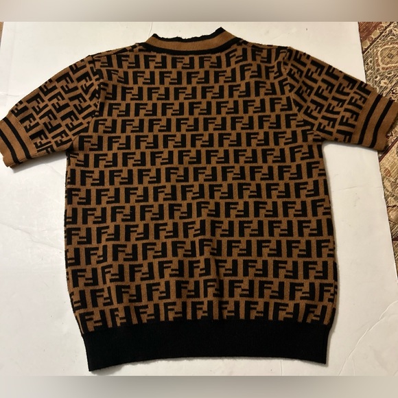Brown & Black Sweater sz XS - Picture 2 of 2